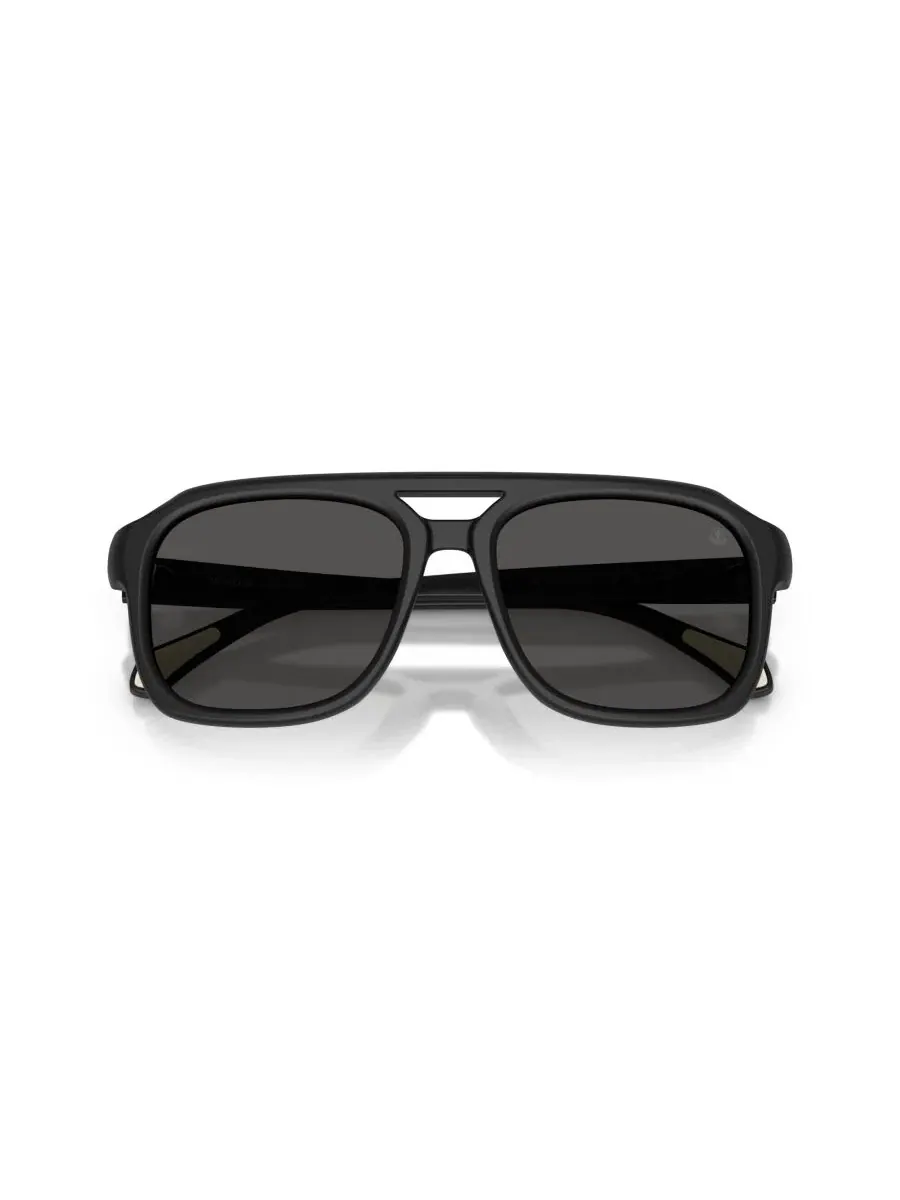 Солнцезащитные очки Vantos прямоугольной формы унисекс, ME6024 Moncler — изображение 5 из 6, черный