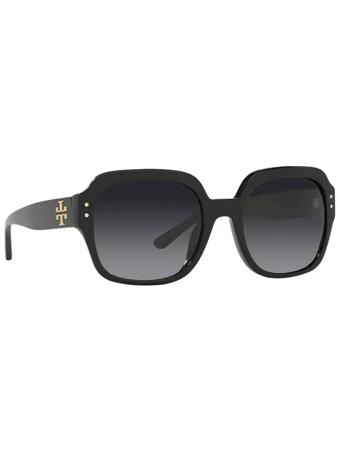 Женские поляризационные солнцезащитные очки, TY7143U Tory Burch — изображение 3 из 8, черный/серый