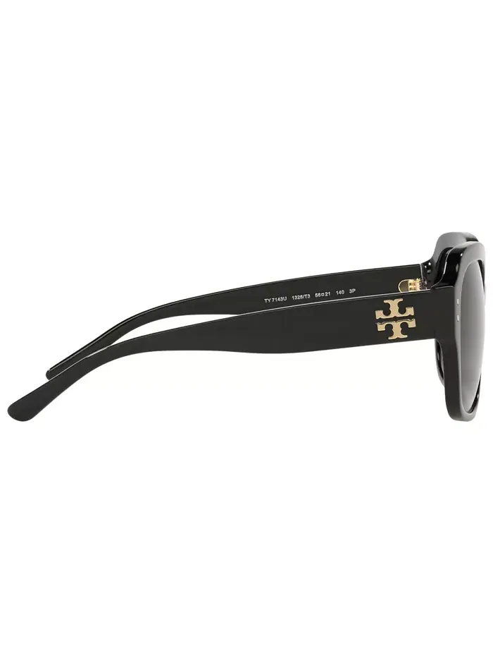 Женские поляризационные солнцезащитные очки, TY7143U Tory Burch — изображение 4 из 8, черный/серый