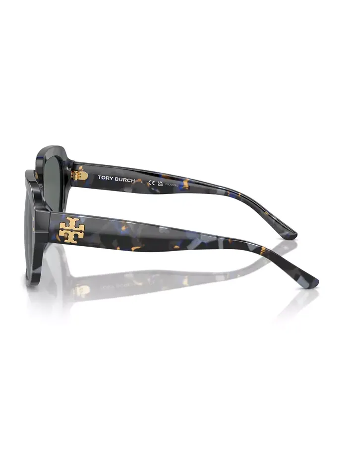 Женские поляризационные солнцезащитные очки, TY7143U Tory Burch — изображение 8 из 8, черный/серый
