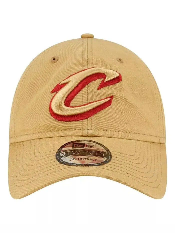 Мужская светло-коричневая регулируемая кепка Cleveland Cavaliers Team 2.0 9TWENTY New Era — изображение 2 из 4, бежевый