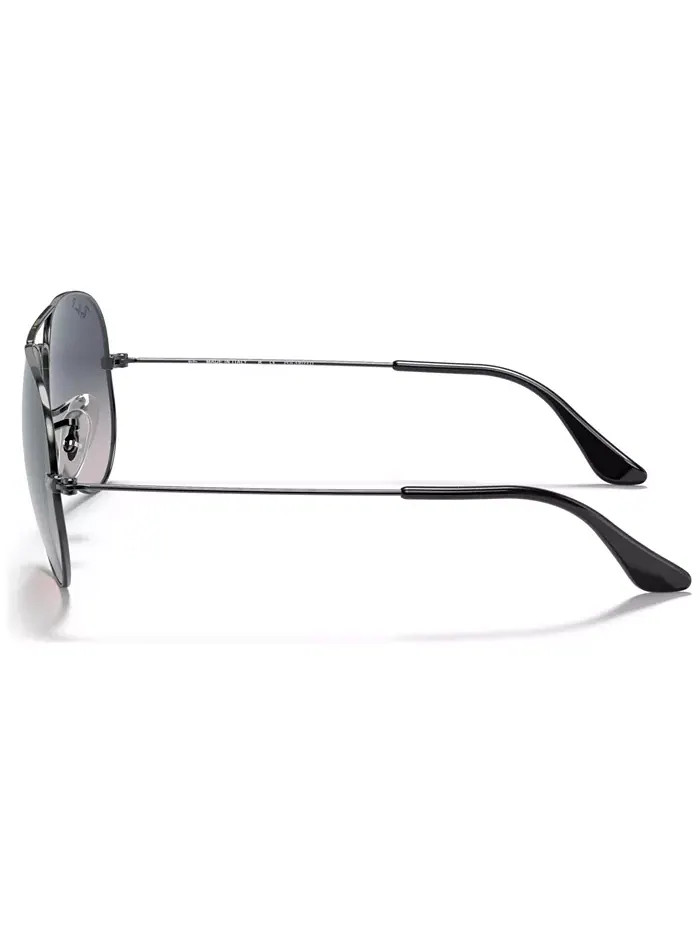 Солнцезащитные очки Ray-Ban Aviator Gradient, поляризованные — изображение 2 из 6, черный