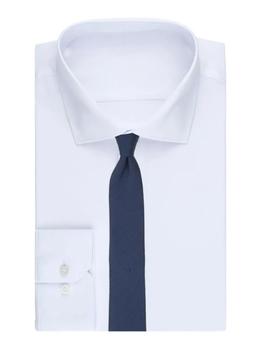 Галстук-бабочка Alfani Atlas Chevron Solid Slim — изображение 3 из 3, темно-синий