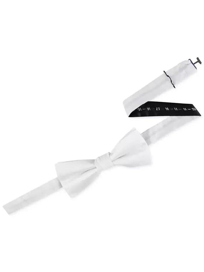Мужской галстук-бабочка Unison Solid Pre-Tied Calvin Klein — изображение 3 из 4, белый