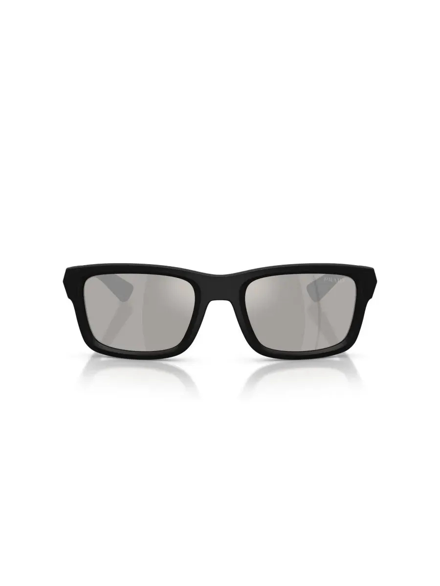 Мужские солнцезащитные очки с геометрическим рисунком, PS B10S PRADA LINEA ROSSA — изображение 2 из 6, черный