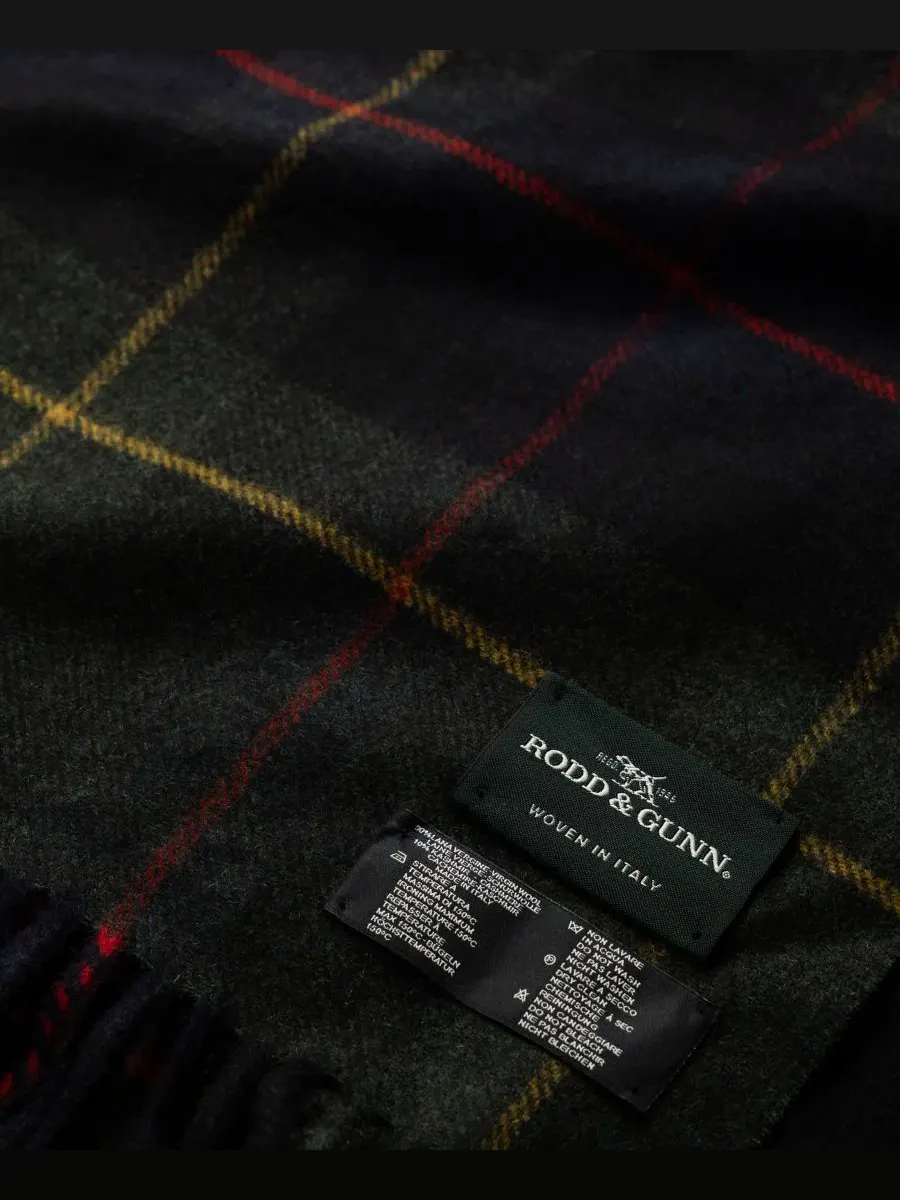 Шарф с шотландской клеткой Jackman Wool Rodd & Gunn — изображение 2 из 3, мульти