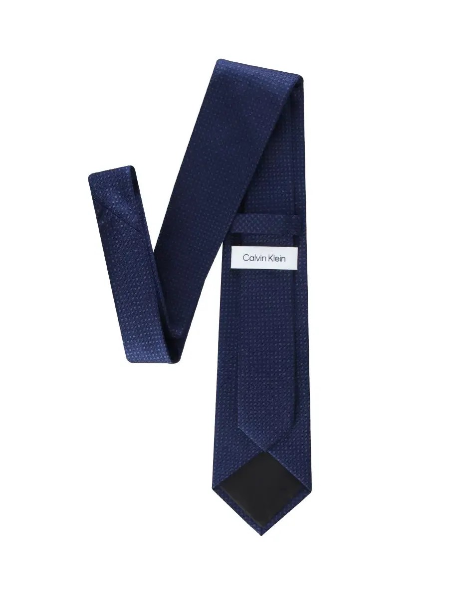Галстук классический Chaves Solid Unsolid Calvin Klein — изображение 2 из 5, темно-синий