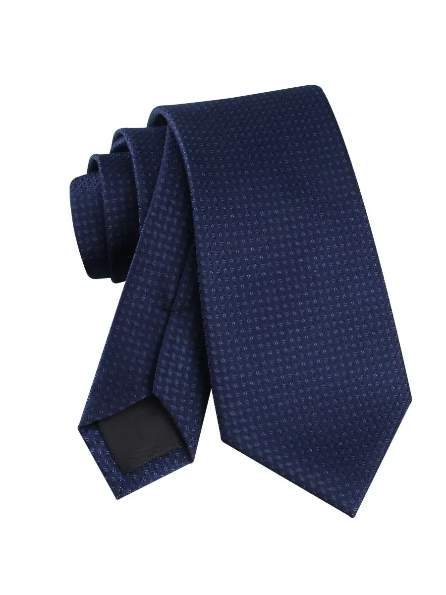 Галстук классический Chaves Solid Unsolid Calvin Klein — изображение 4 из 5, темно-синий