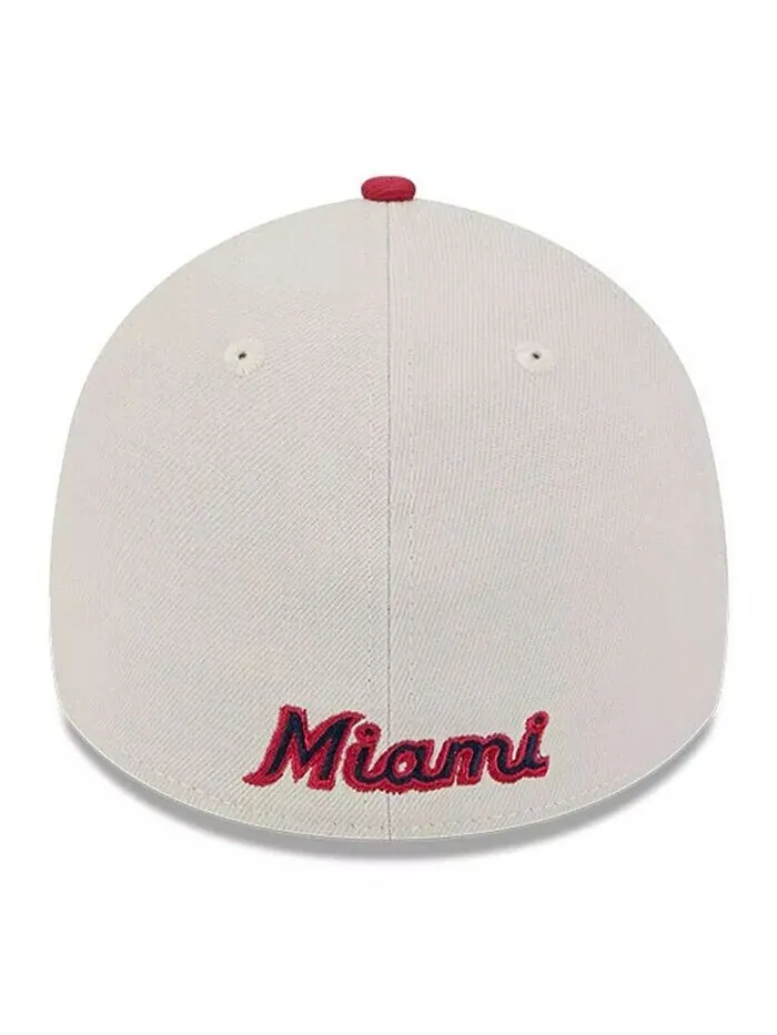 Мужская красная кепка Miami Marlins 2024 Fourth of July 39THIRTY Flex New Era — изображение 4 из 4