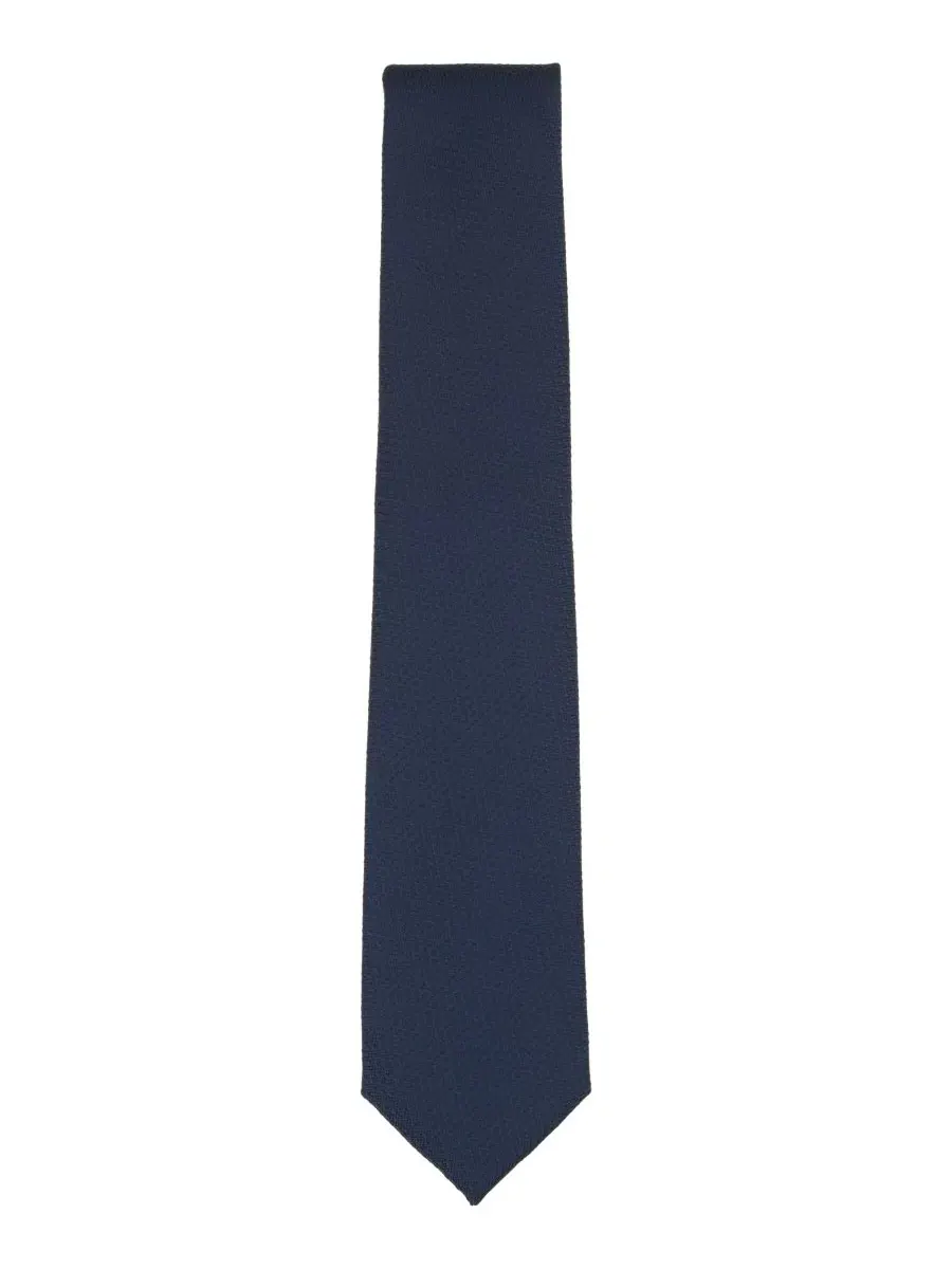 Галстук Classic Solid Pattern Perry Ellis — изображение 2 из 3, темно-синий