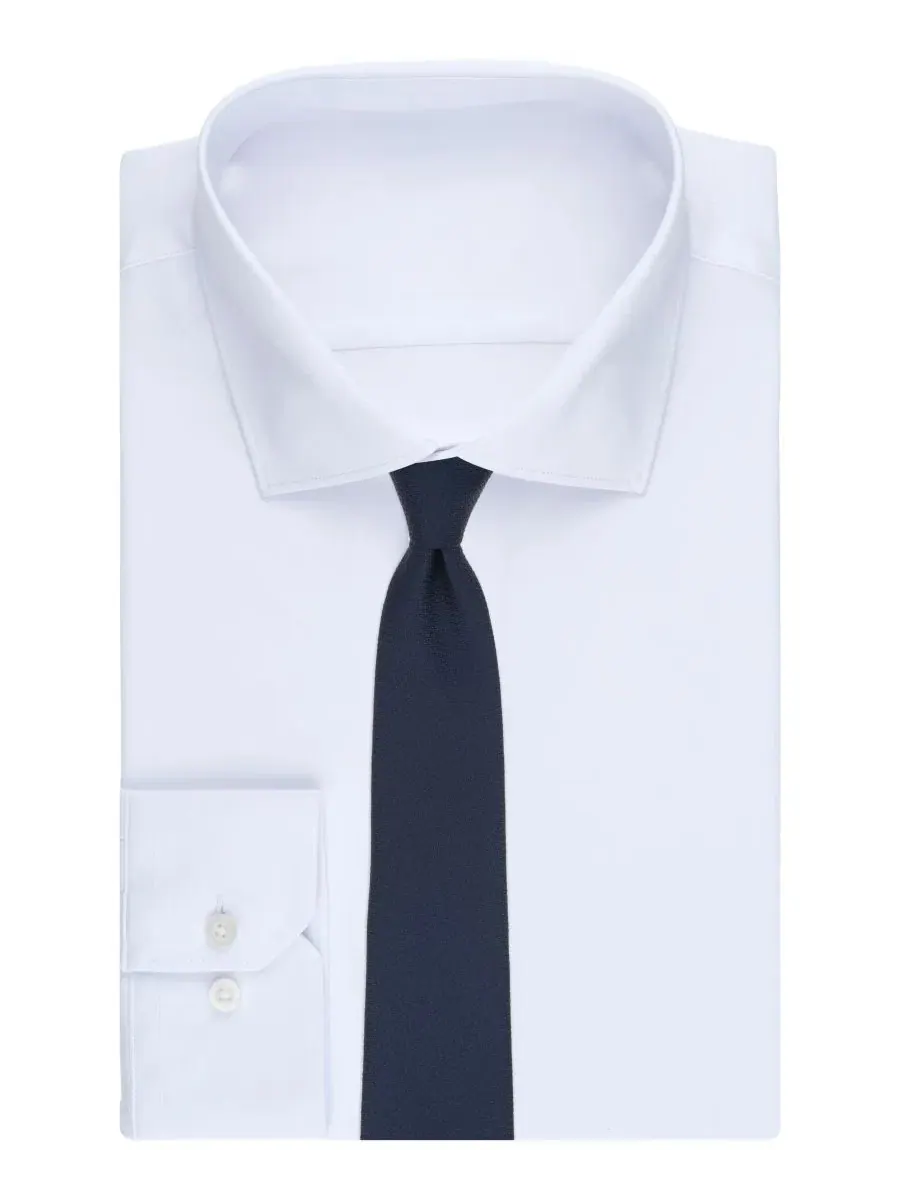 Галстук Classic Solid Pattern Perry Ellis — изображение 3 из 3, темно-синий