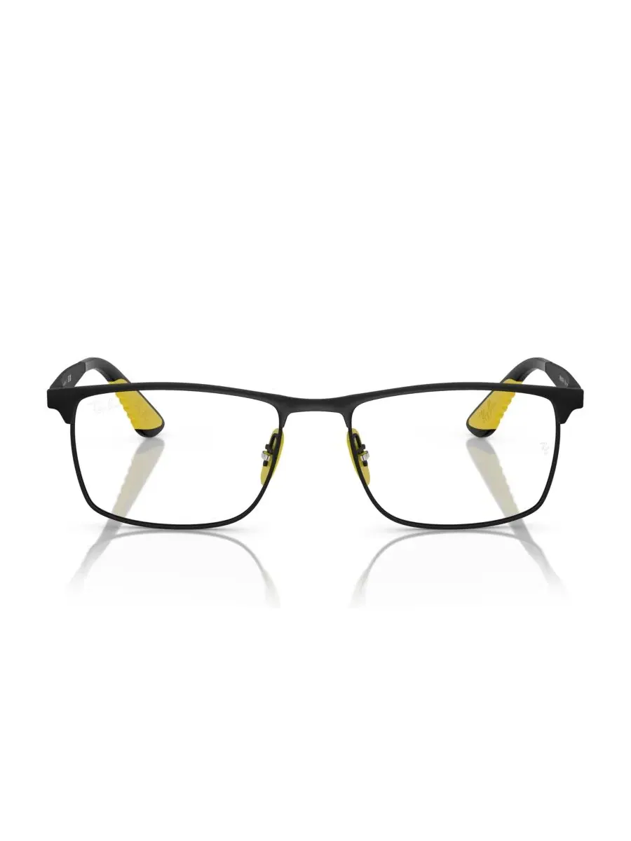 Очки для лица прямоугольной формы, металлические Ray-Ban RB6516M — изображение 4 из 5, черный