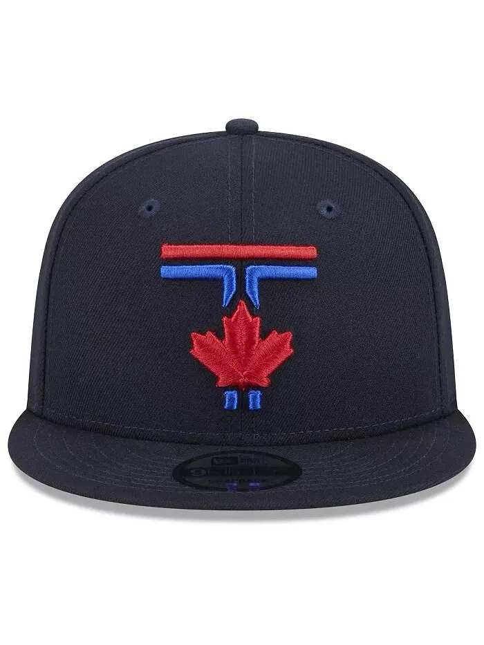 Мужская темно-синяя бейсболка Toronto Blue Jays 2024 City Connect 9FIFTY Snapback New Era — изображение 4 из 4