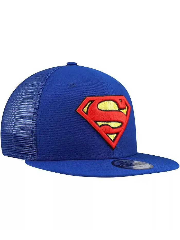 Мужская синяя бейсболка Superman 9FIFTY Snapback Trucker New Era — изображение 4 из 4