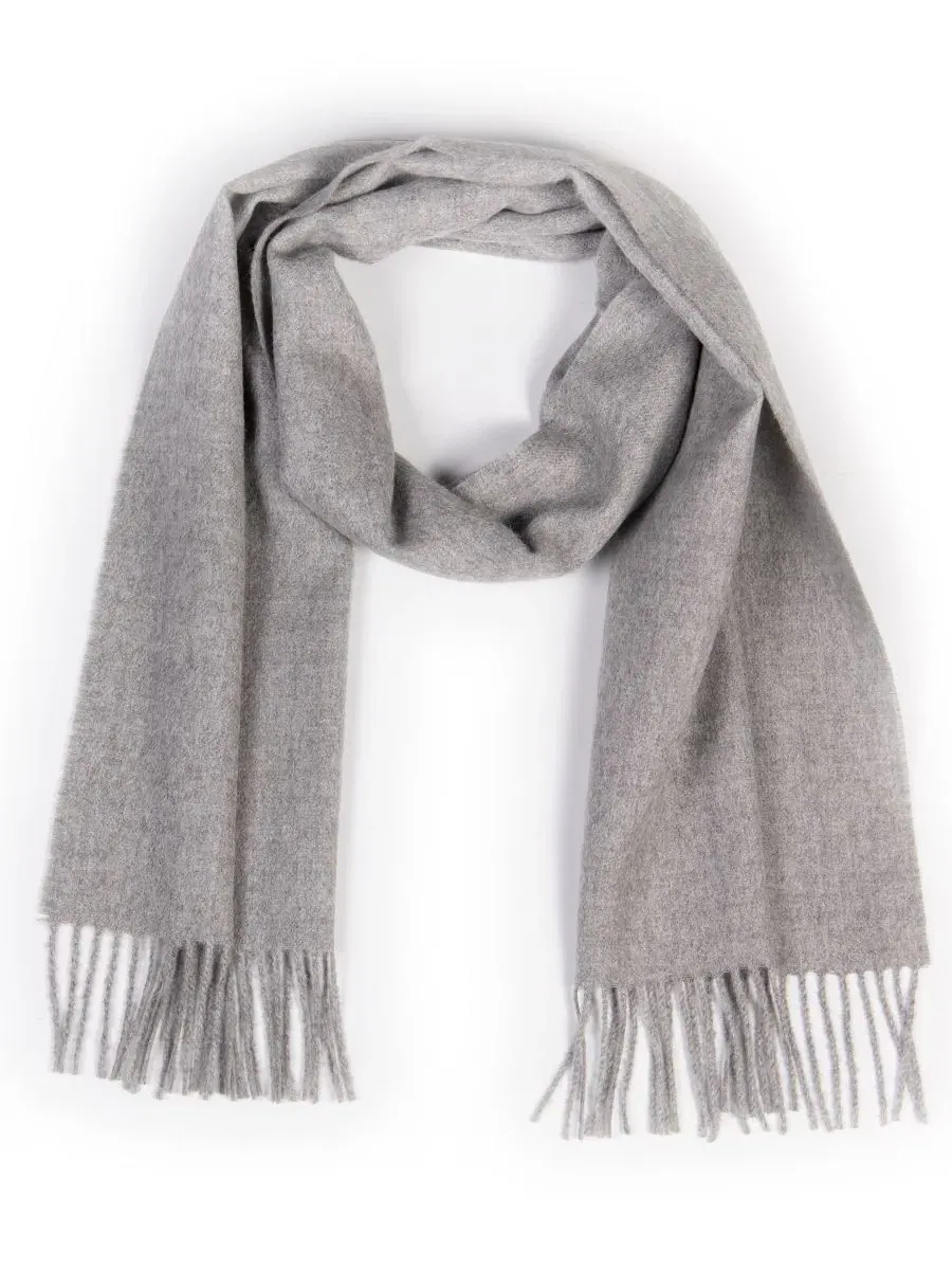 Шарф из альпаки Solid Alpaca Simply Natural — изображение 1 из 2, серебряный