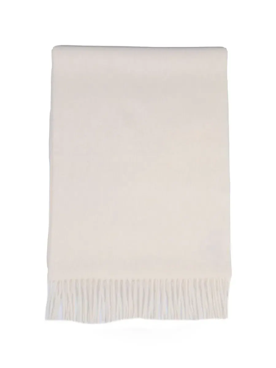 Шарф из альпаки Solid Alpaca Simply Natural — изображение 2 из 3, белый