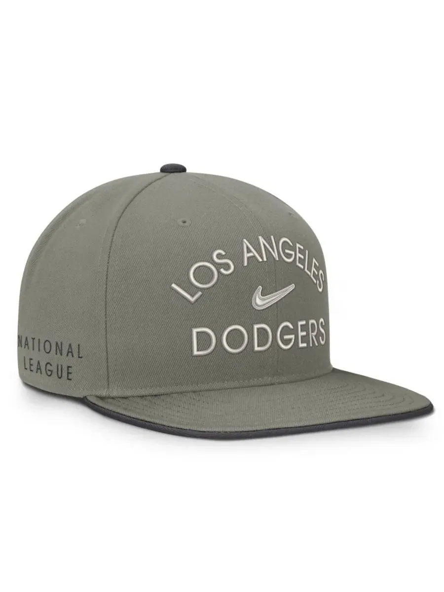 Кепка-снапбек Olive Los Angeles Dodgers Pro Dri-FIT Nike