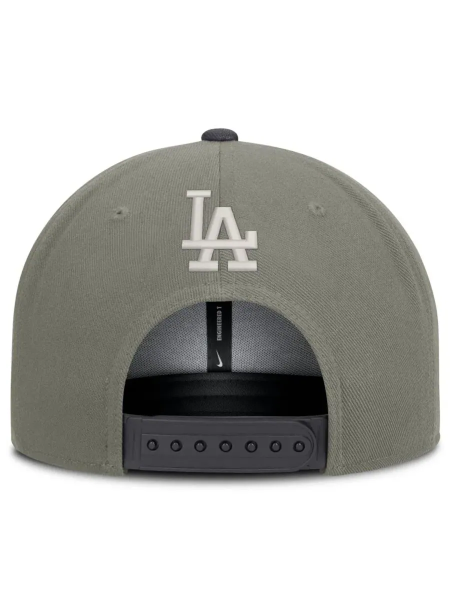 Кепка-снапбек Olive Los Angeles Dodgers Pro Dri-FIT Nike — изображение 2 из 4, серый