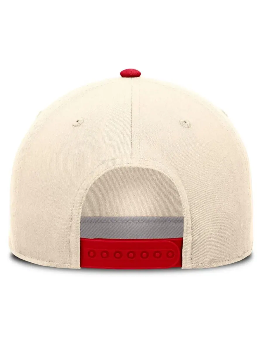 Бейсболка с вышивкой Ohio State Buckeyes Nike, Natural Scarlet — изображение 4 из 4, красный