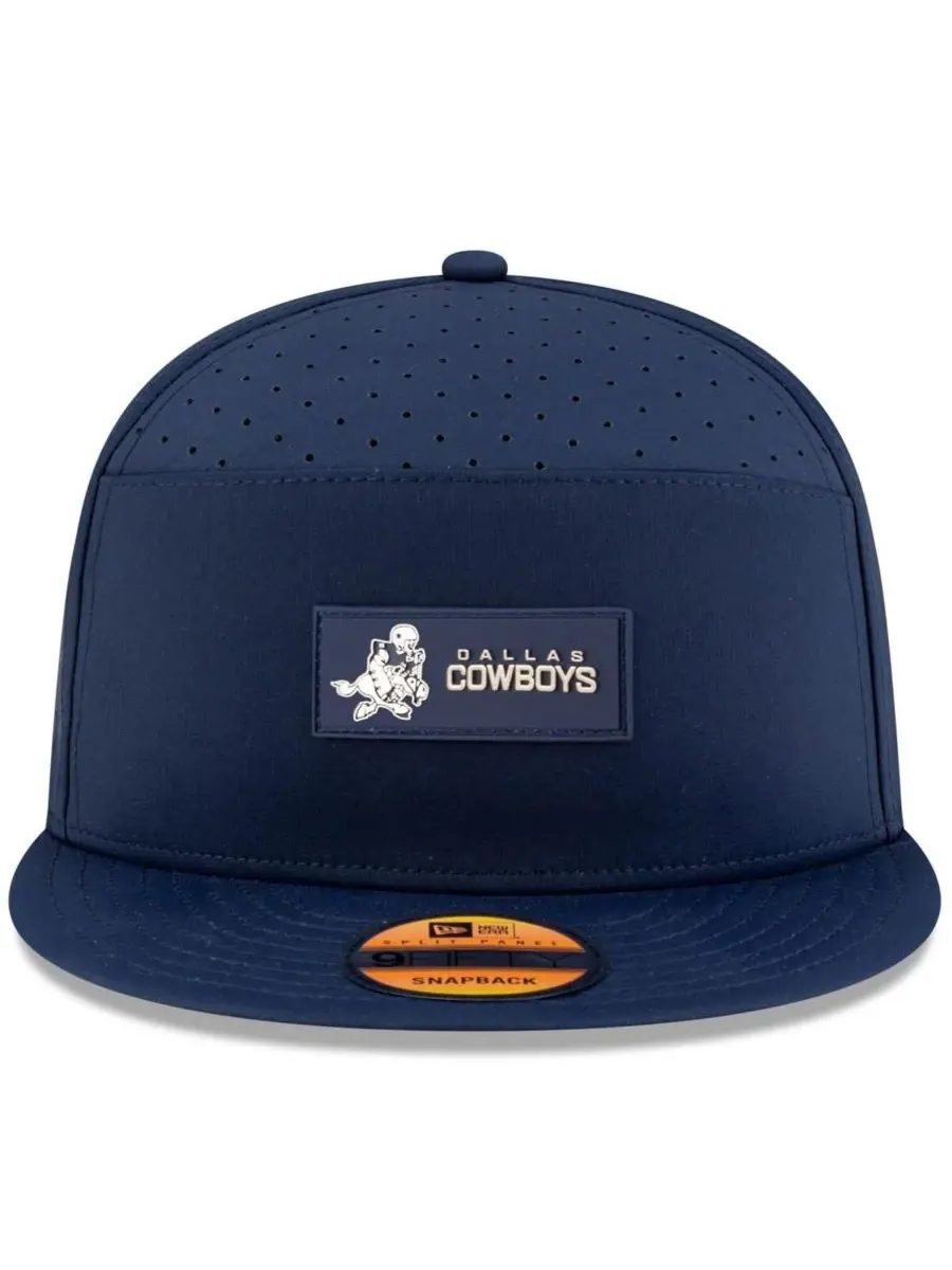 New Era Мужская темно-синяя бейсболка Dallas Cowboys 2025 Sideline Throwback Split Panel 9FIFTY — изображение 4 из 4
