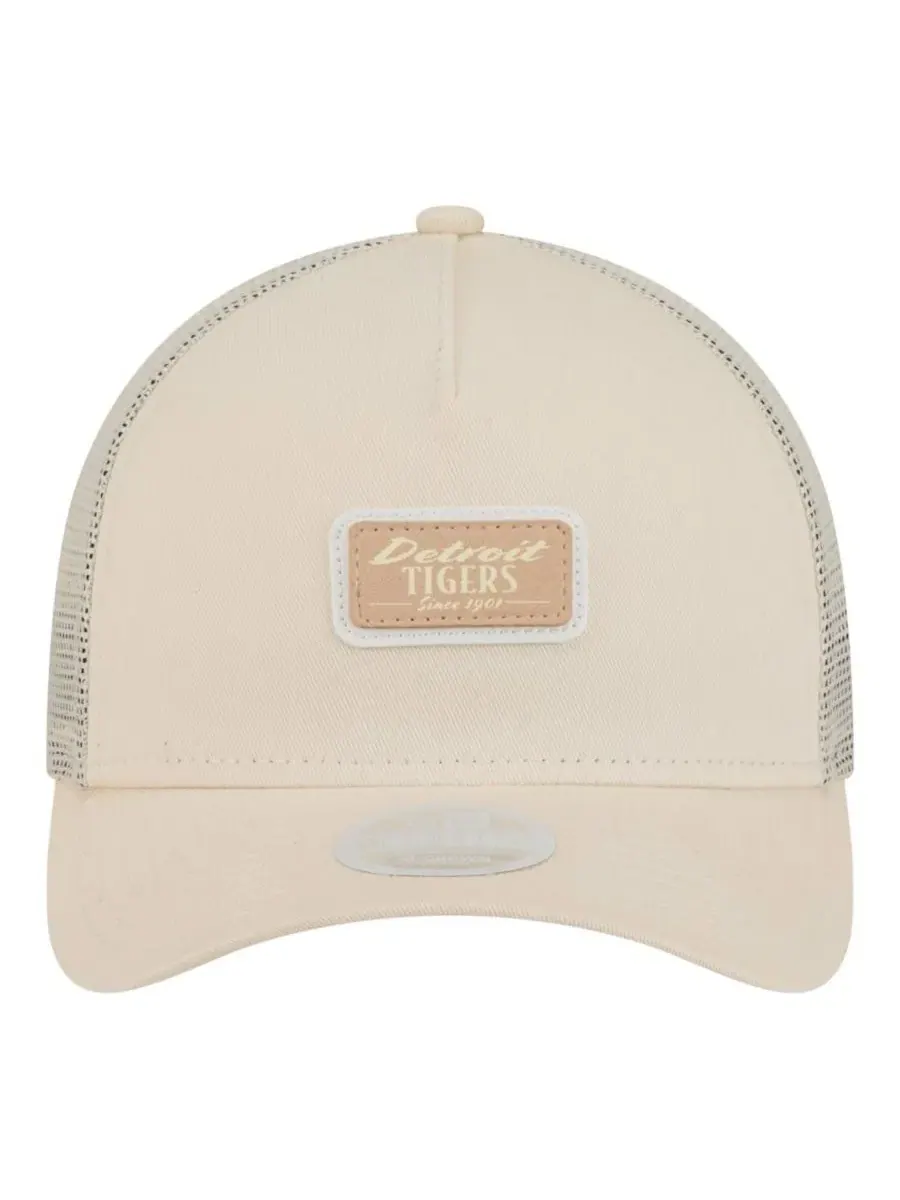 Кепка-тракер с козырьком Detroit Tigers Tonal Patch 9FORTY M-Crown A-Frame New Era — изображение 4 из 4, светлый бежевый
