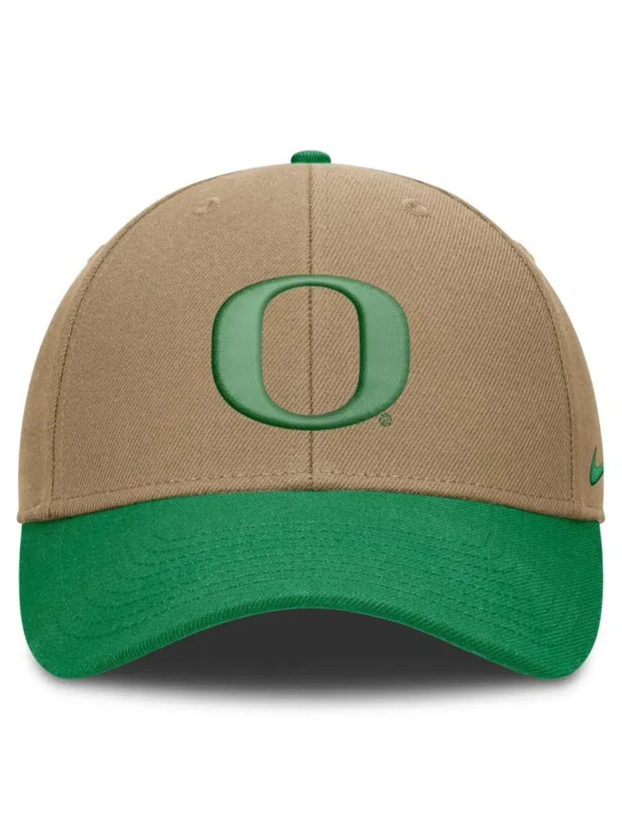 Кепка Nike Oregon Ducks Primetime Rise Dri-FIT — изображение 2 из 4, бежевый зеленый