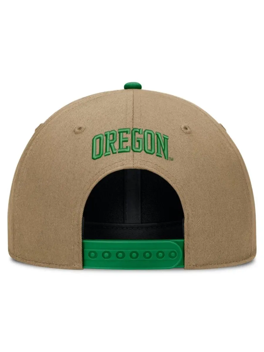 Кепка Nike Oregon Ducks Primetime Rise Dri-FIT — изображение 4 из 4, бежевый зеленый