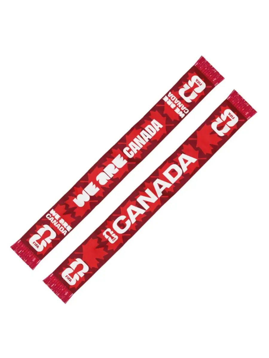 Шарф болельщика Canada FIFA World Cup 2026 Global Scarves — изображение 2 из 2, красный светлый красный