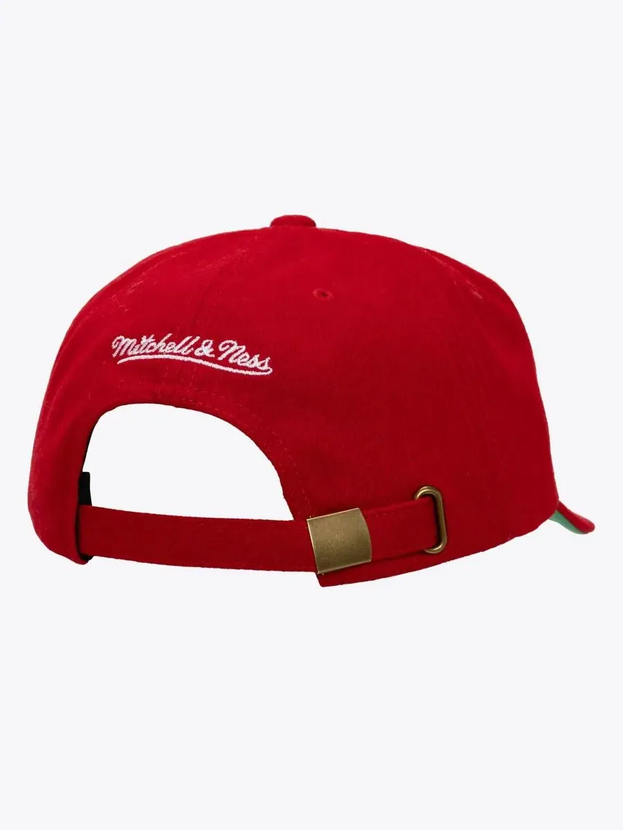 Кепка из шерсти с вышивкой Mitchell & Ness — изображение 2 из 3, красный