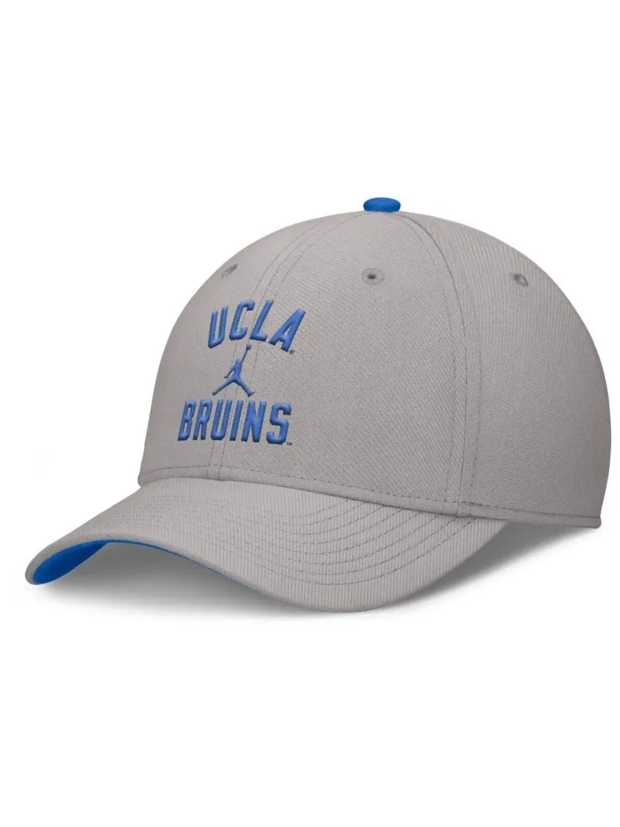 Jordan Мужская серая кепка UCLA Bruins Rise Prep Performance Flex