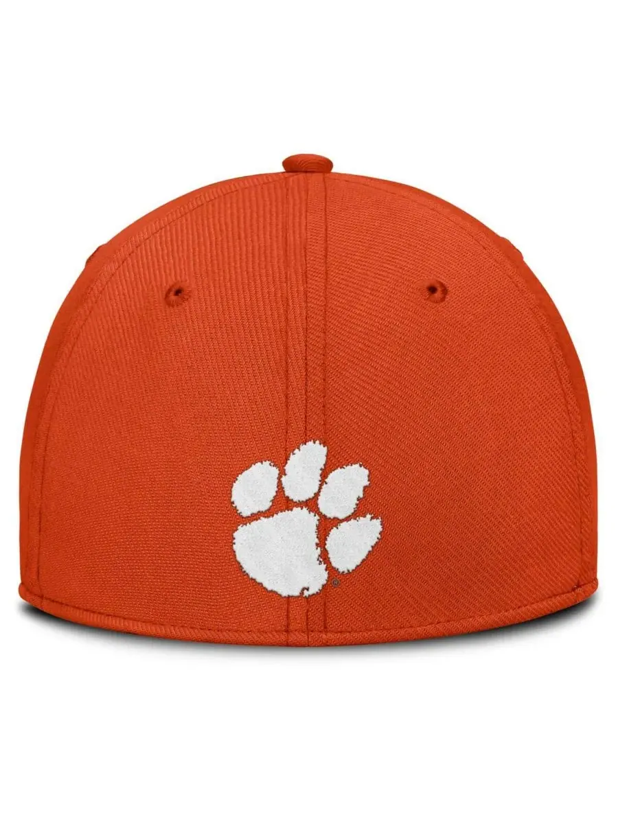 Nike Мужская оранжевая кепка Clemson Tigers Local Swoosh Flex Hat — изображение 3 из 4, оранжевый