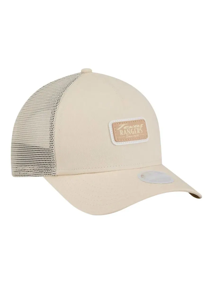 Кепка-тракер с принтом Texas Rangers Tonal Patch 9FORTY M-Crown A-Frame New Era — изображение 3 из 4, светлый бежевый
