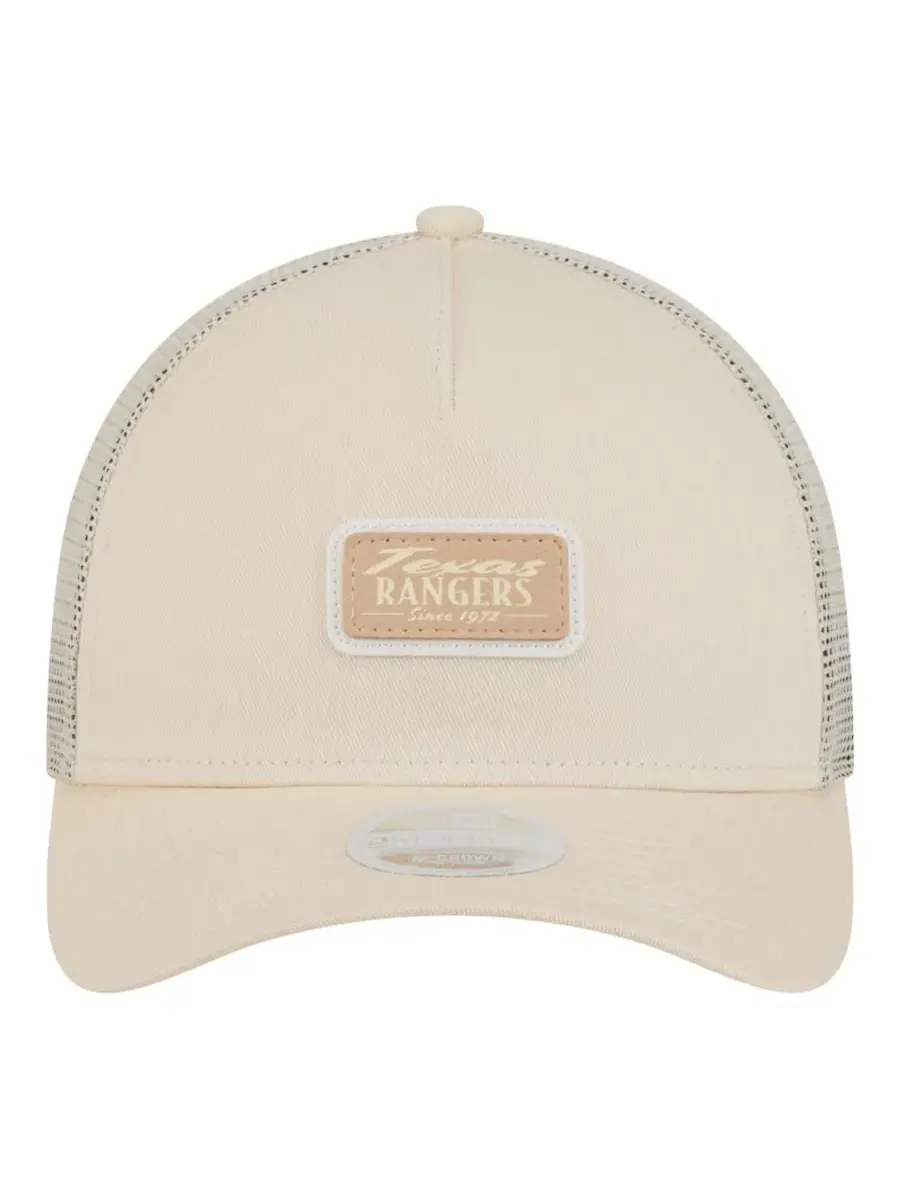 Кепка-тракер с принтом Texas Rangers Tonal Patch 9FORTY M-Crown A-Frame New Era — изображение 4 из 4, светлый бежевый