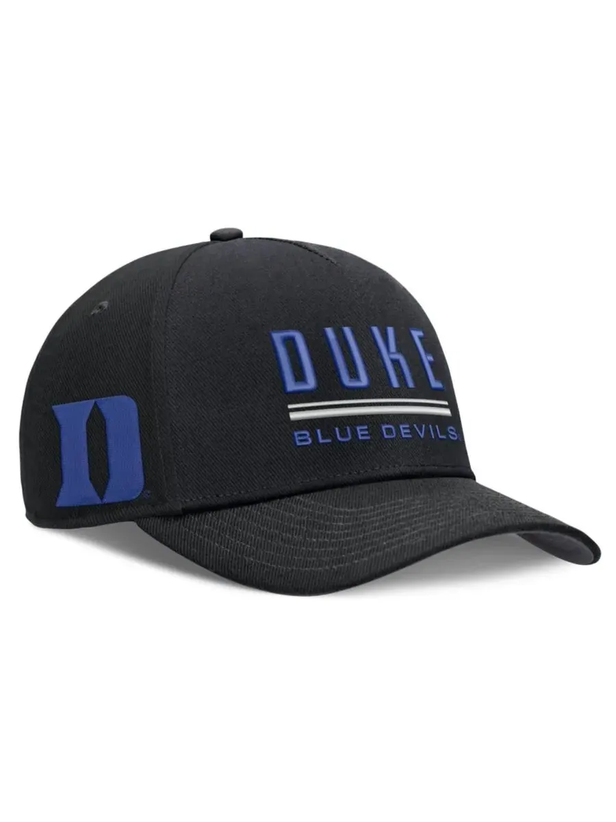 Бейсболка Nike Rise с вышивкой Duke Blue Devils — изображение 2 из 3, черный