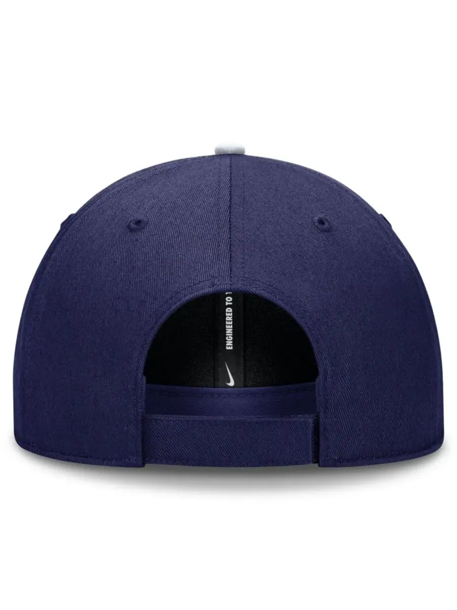 Бейсболка Dri-FIT Club с регулируемым ремешком, модель Los Angeles Dodgers Nike — изображение 4 из 4, темно-синий белый