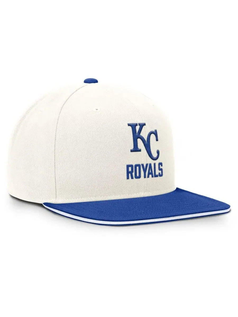Кепка-снэпбек с вышивкой Kansas City Royals Dri-FIT Nike — изображение 3 из 4, кремовый