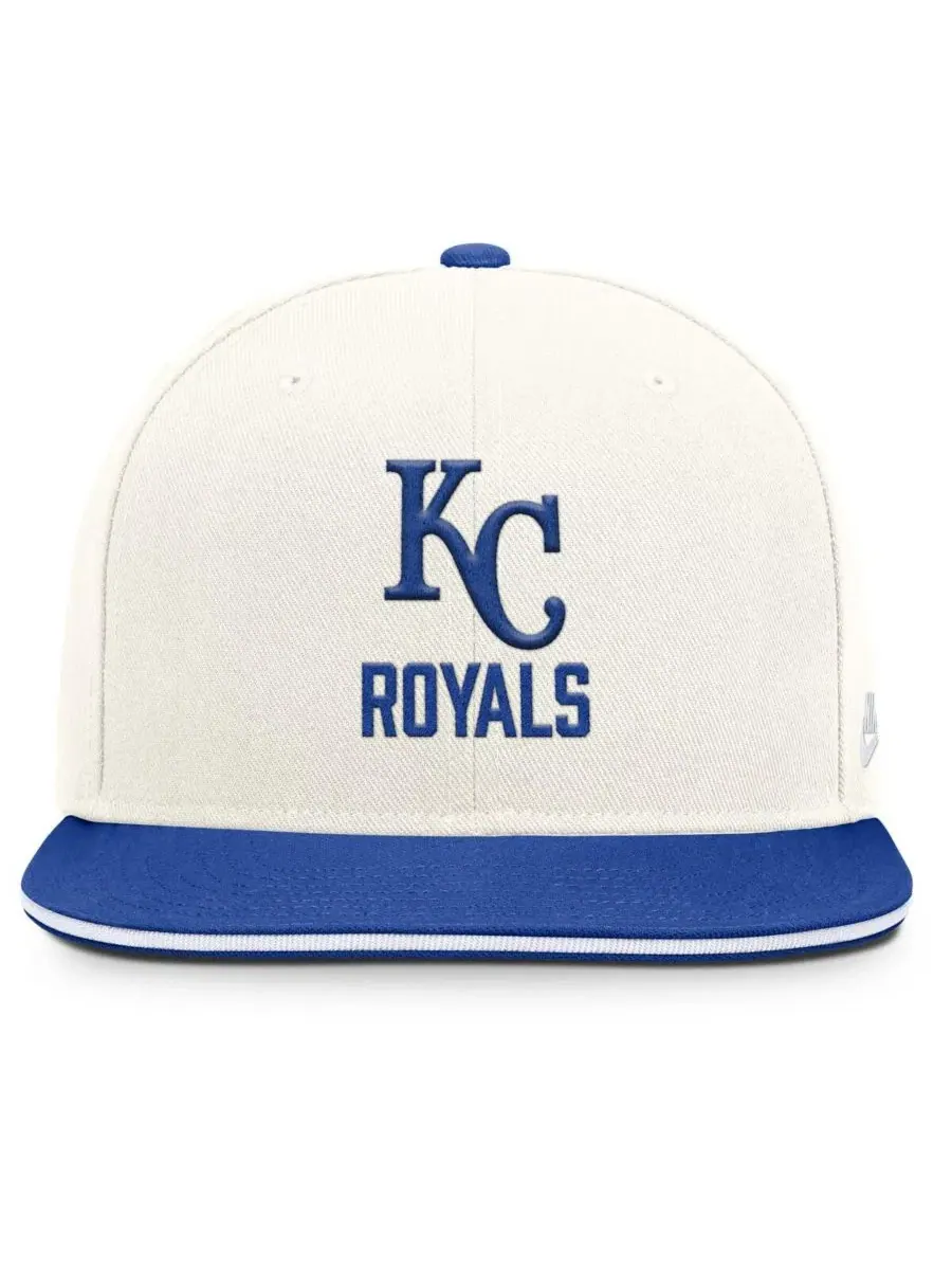 Кепка-снэпбек с вышивкой Kansas City Royals Dri-FIT Nike — изображение 4 из 4, кремовый