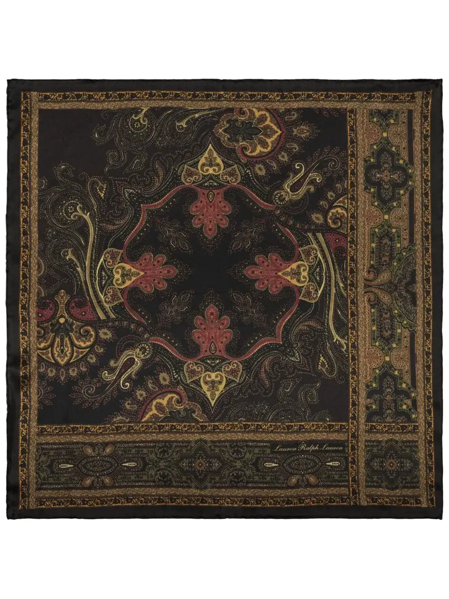 Шелковый платок с принтом пейсли Paisley Small Square Scarf Lauren Ralph Lauren