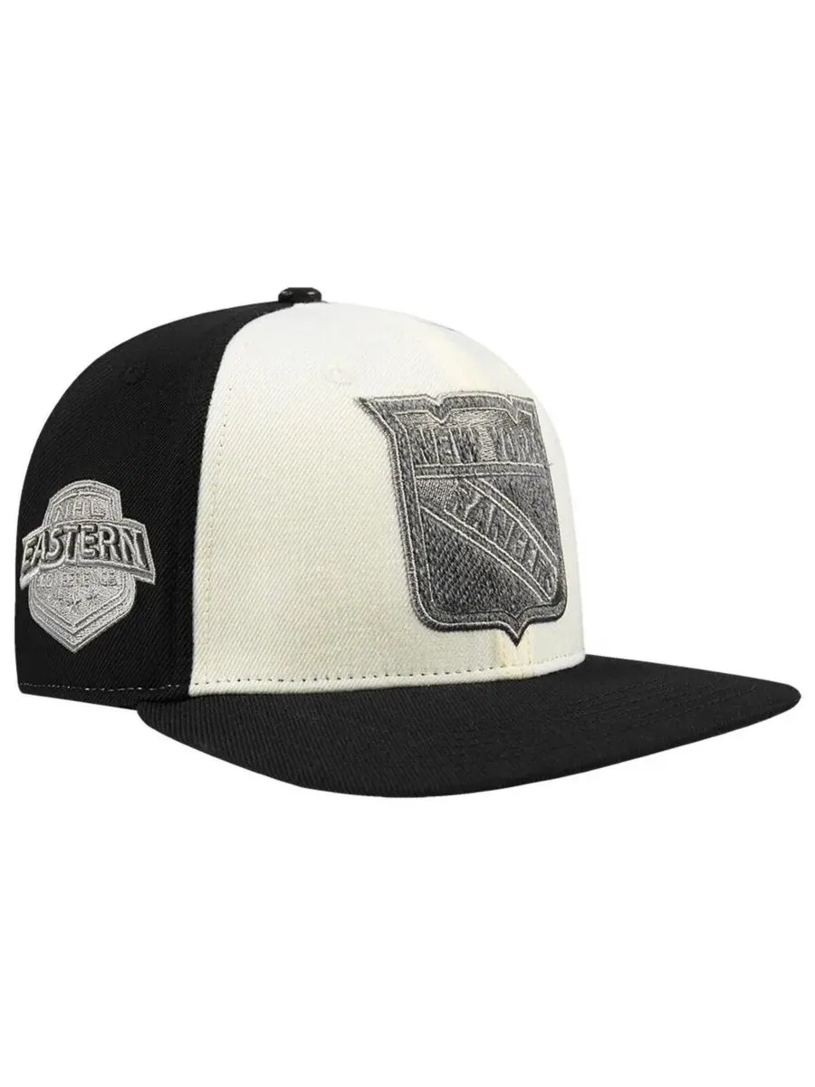 Pro Standard Мужская кремовая кепка-бейсболка New York Rangers из французского махрового трикотажа