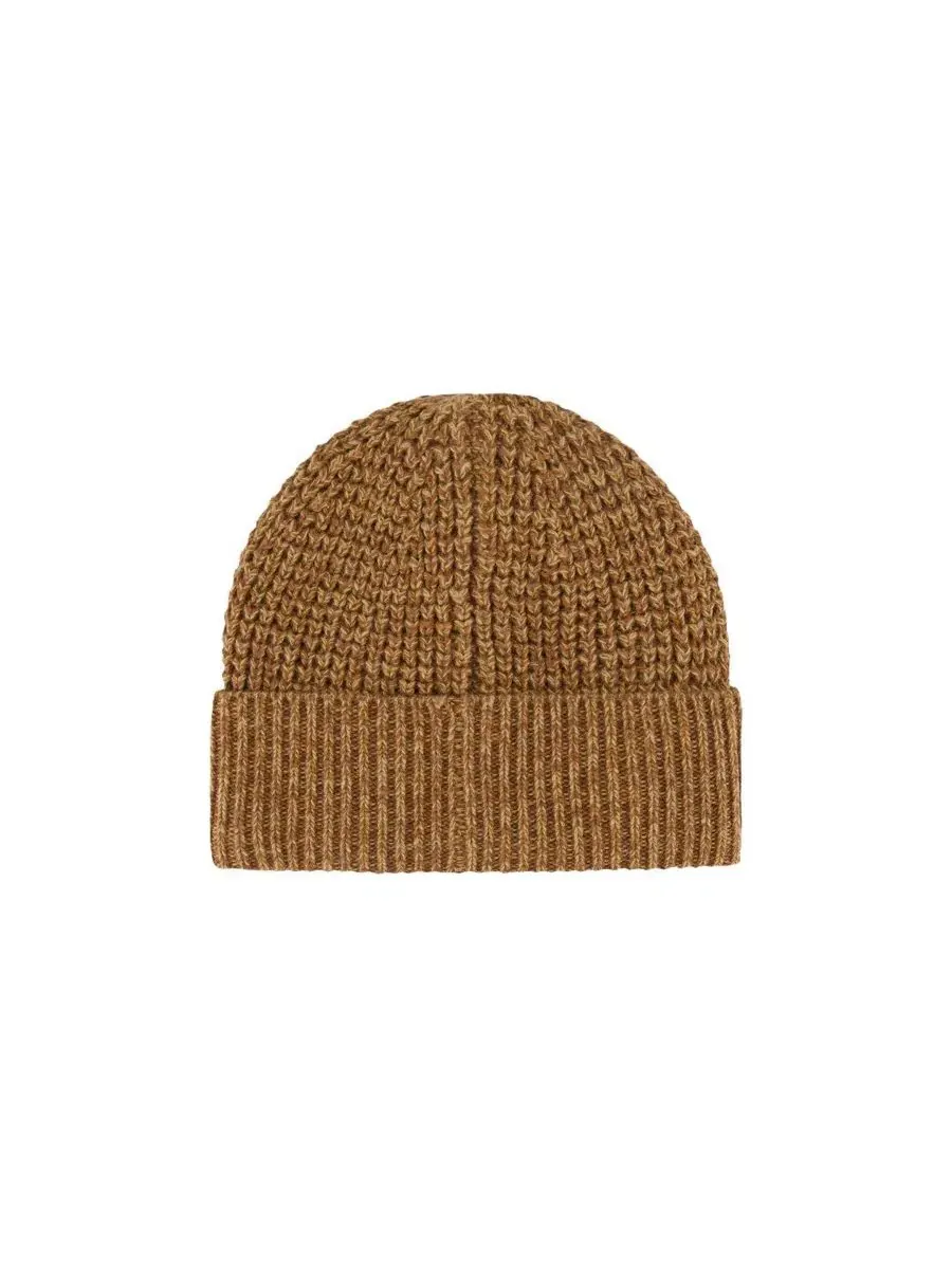Вязаная шапка из шерстяной смеси с подкладкой из флиса, модель Winter Knit Hat Deux par Deux — изображение 3 из 5, коричневый