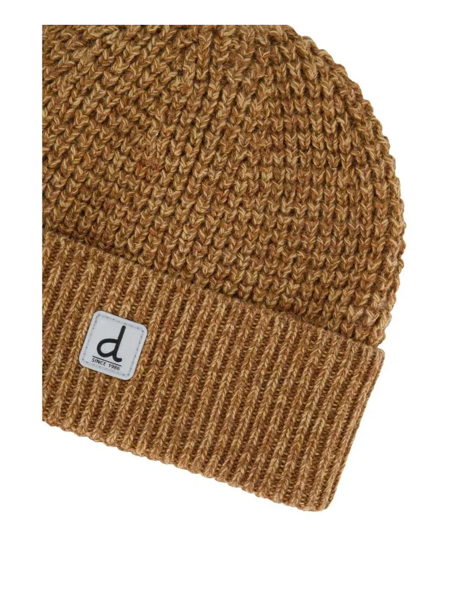 Вязаная шапка из шерстяной смеси с подкладкой из флиса, модель Winter Knit Hat Deux par Deux — изображение 4 из 5, коричневый