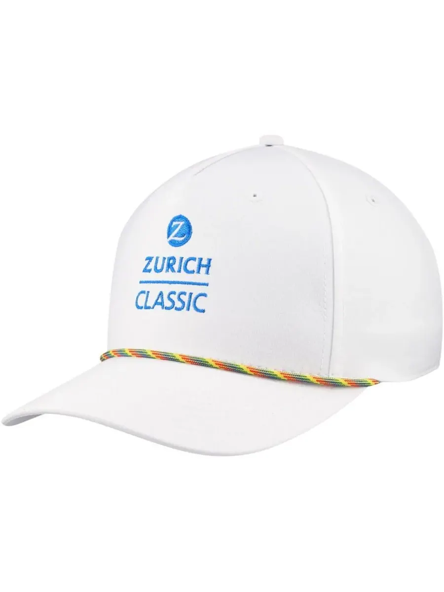 Ahead Мужская белая кепка Zurich Classic Alto Rope с регулируемой высотой — белый