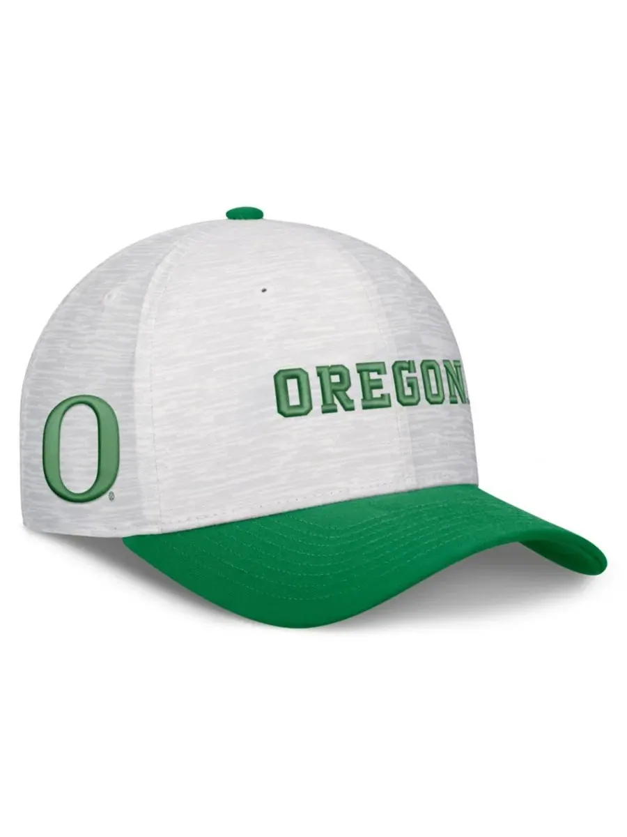 Кепка Nike Primetime Rise с вышивкой Oregon Ducks — изображение 3 из 4, белый зеленый