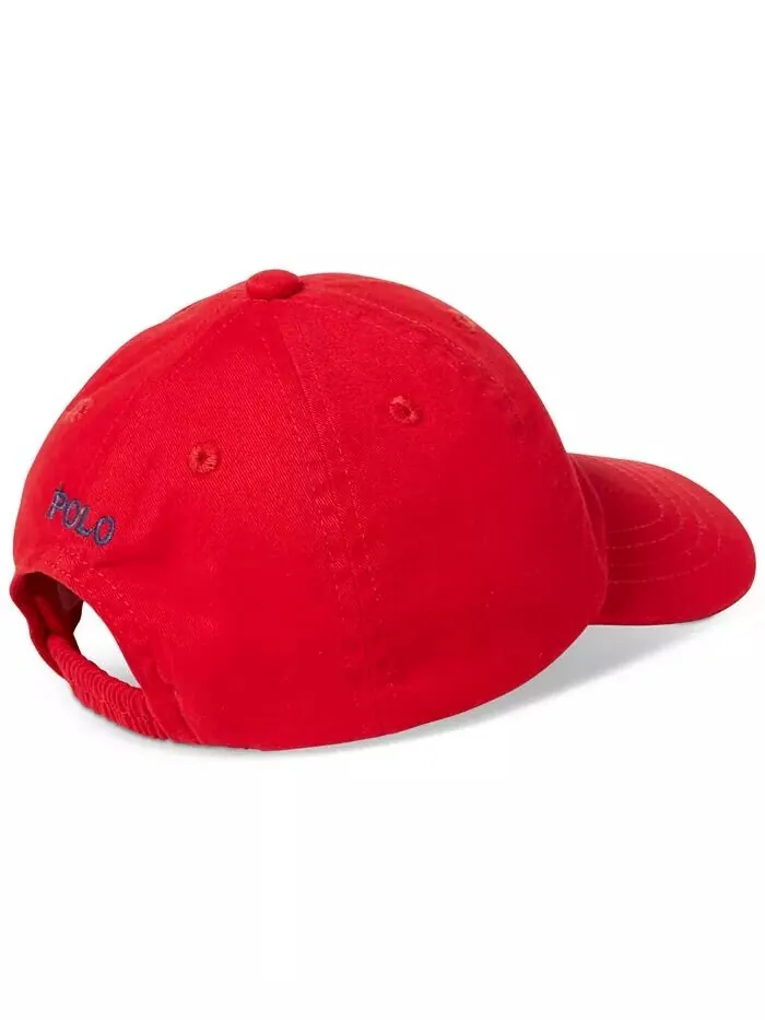Бейсболка-кепка Chino из хлопка для мальчиков Polo Ralph Lauren — изображение 2 из 4, красный