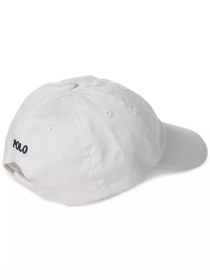 Бейсболка-кепка Chino из хлопка для мальчиков Polo Ralph Lauren — изображение 2 из 5, белый