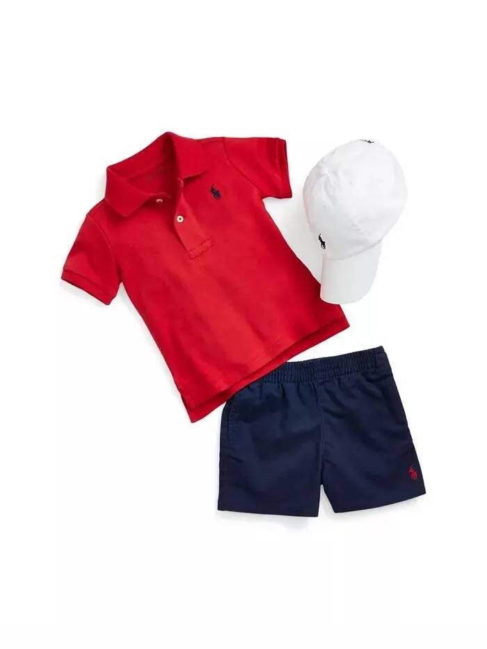 Бейсболка-кепка Chino из хлопка для мальчиков Polo Ralph Lauren — изображение 5 из 5, белый