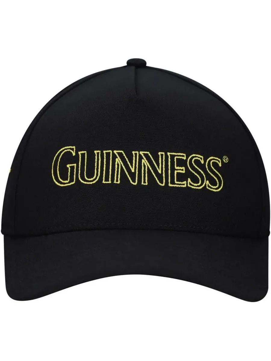 Lids Мужская черная кепка Guinness A-Frame с регулируемой застежкой — изображение 4 из 4, черный