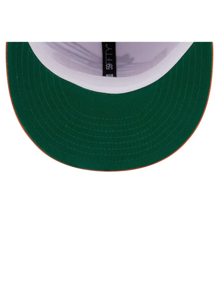 Кепка с вышивкой Retro Swoop New Era — изображение 2 из 5, белый оранжевый