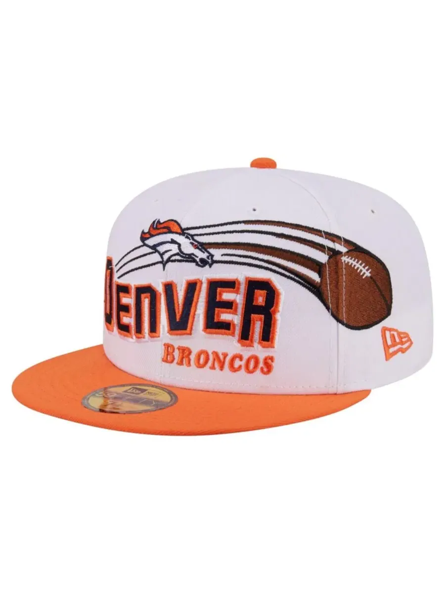 Кепка с вышивкой Retro Swoop New Era — изображение 4 из 5, белый оранжевый
