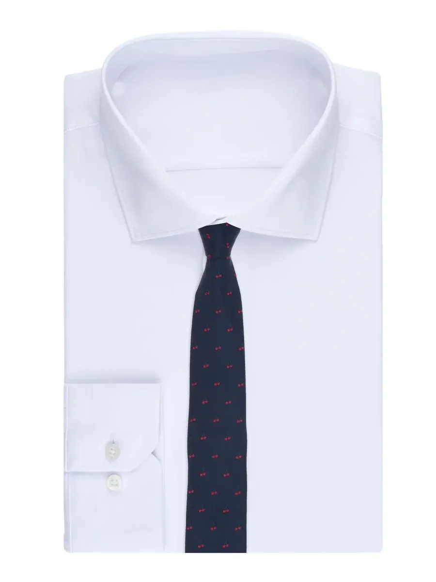 Женский галстук-шарф Very Cherry Bespoke Fashion — изображение 4 из 4, темно-синий